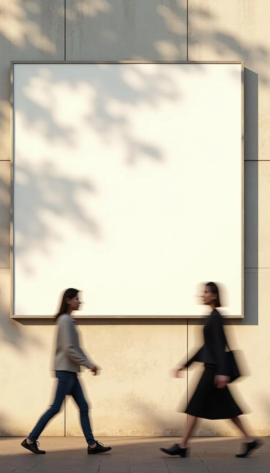 A Casa Brand Studio poster on a sunlit city wall